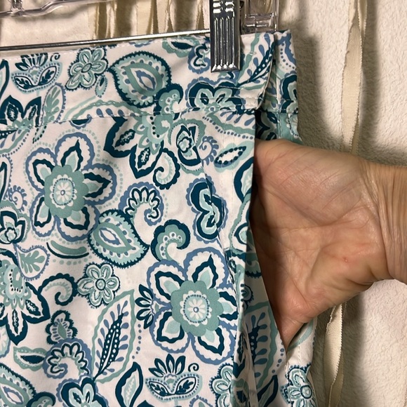 RipSkirt Hawaii Seaglass Floral Print Wrap Skirt Size Small with Pockets - Picture 3 of 11